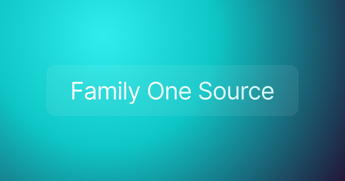 Family One Source