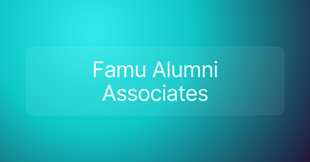 Famu Alumni Associates