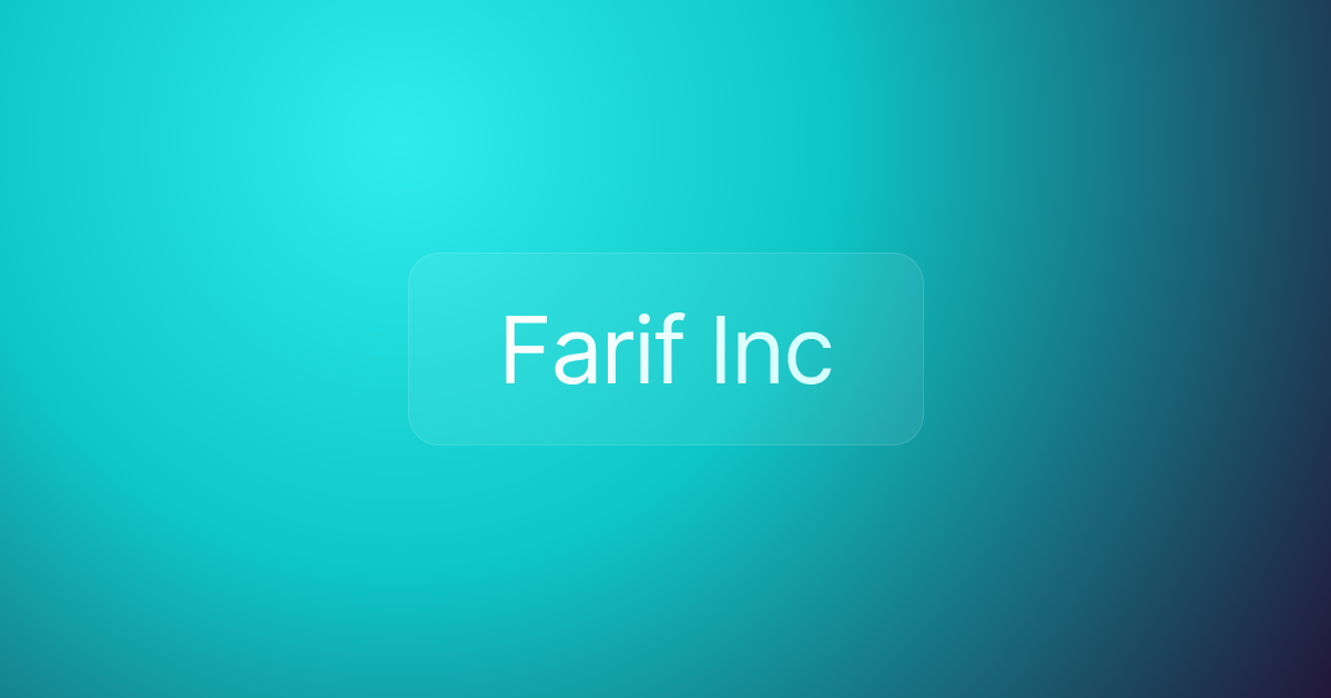 Farif Inc
