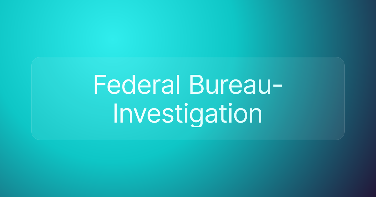 Federal Bureau-Investigation