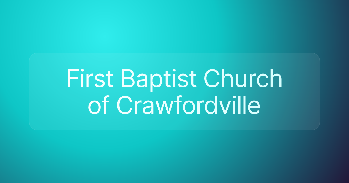 First Baptist Church of Crawfordville