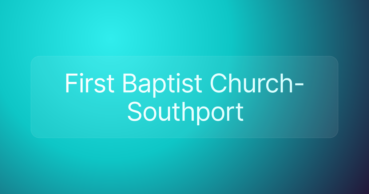 First Baptist Church-Southport