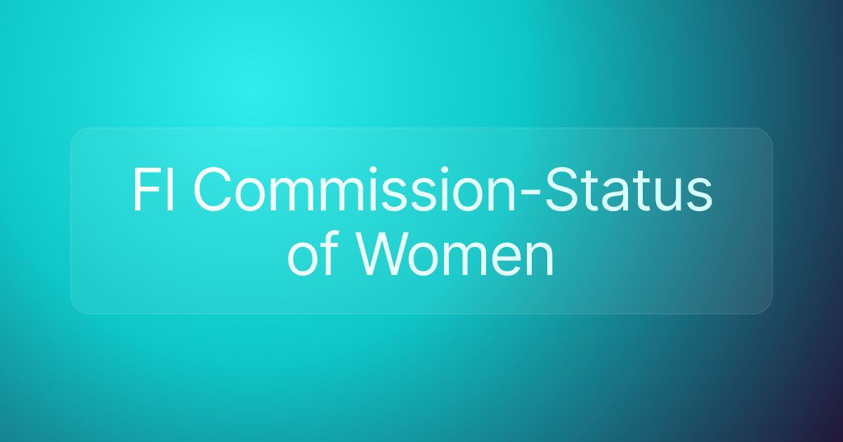 Fl Commission-Status of Women