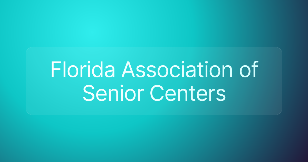 Florida Association of Senior Centers