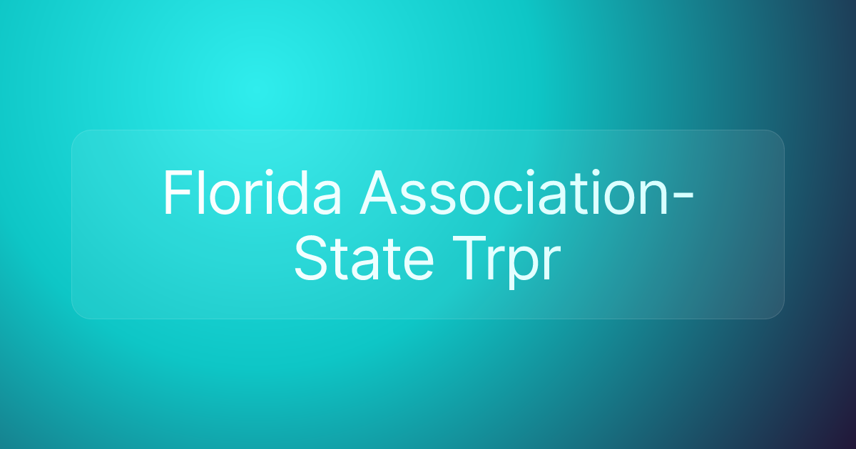 Florida Association-State Trpr