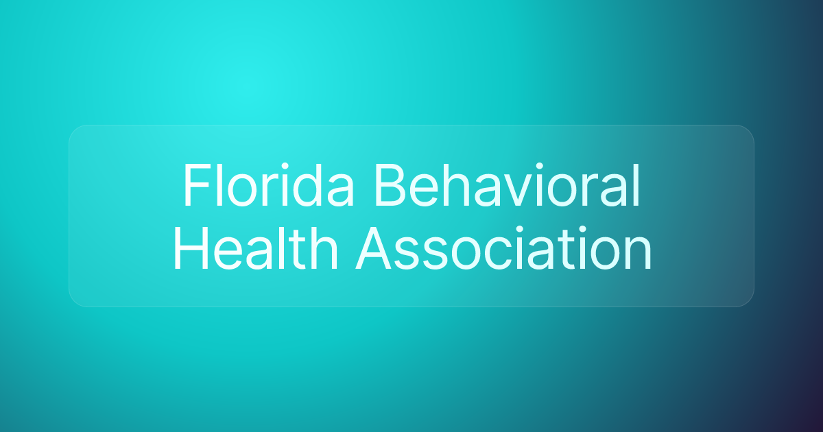 Florida Behavioral Health Association