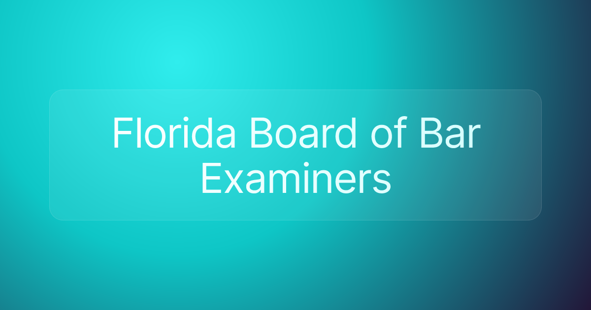 Florida Board of Bar Examiners