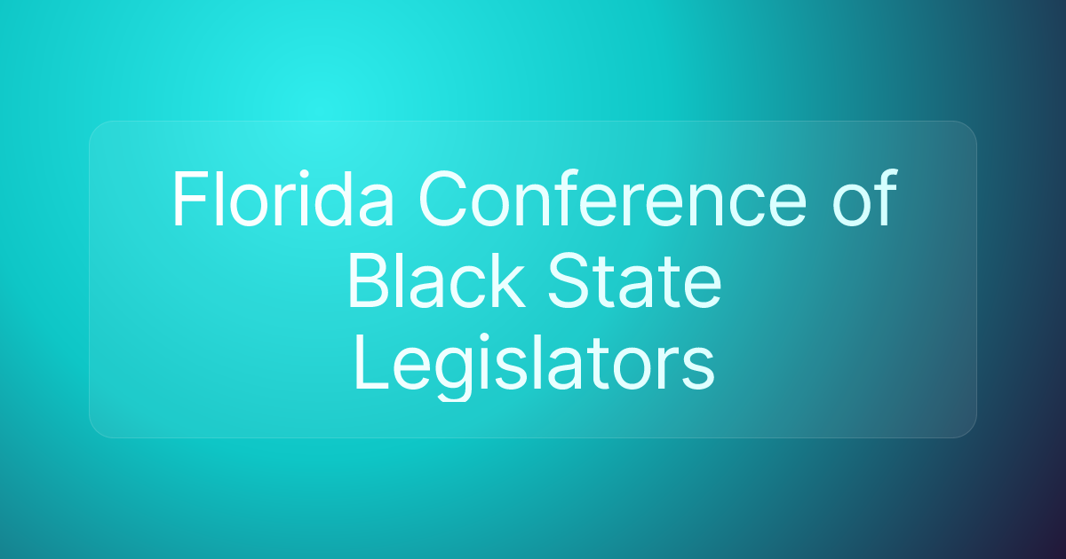 Florida Conference of Black State Legislators