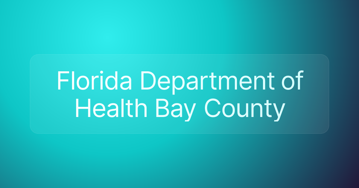 Florida Department of Health Bay County