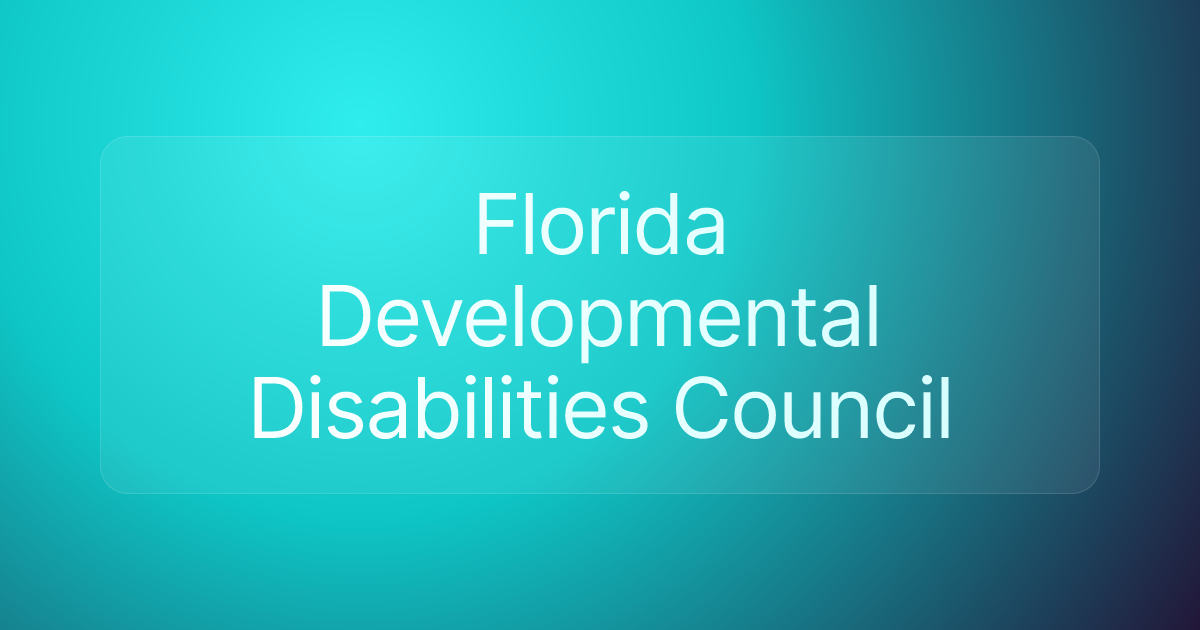 Florida Developmental Disabilities Council