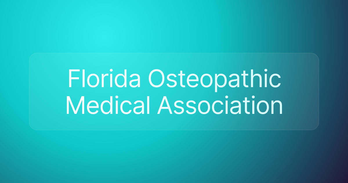 Florida Osteopathic Medical Association