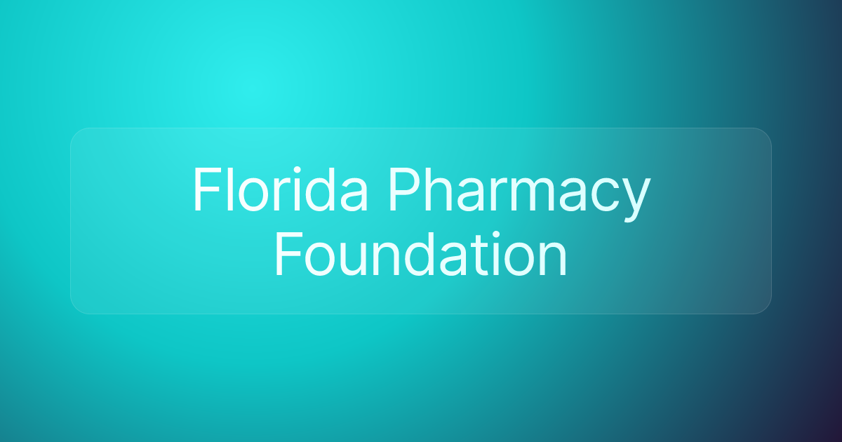 Florida Pharmacy Foundation