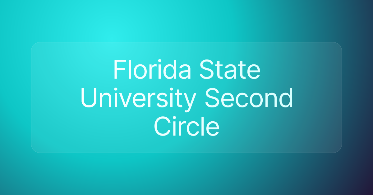 Florida State University Second Circle
