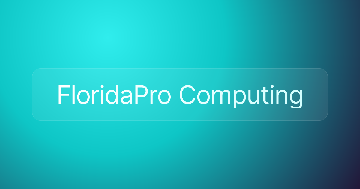 FloridaPro Computing