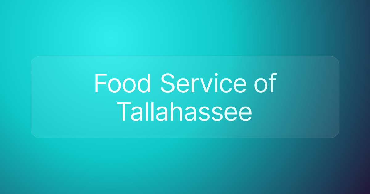 Food Service of Tallahassee