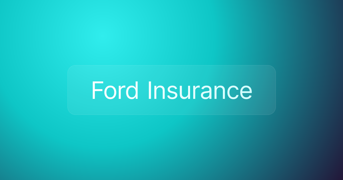 Ford Insurance