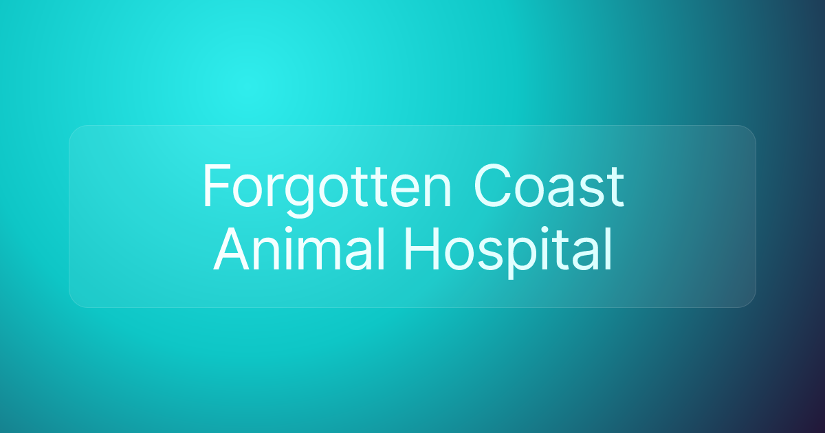 Forgotten Coast Animal Hospital