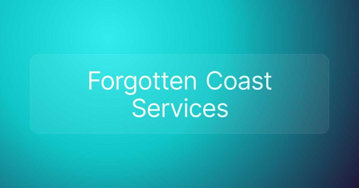 Forgotten Coast Services