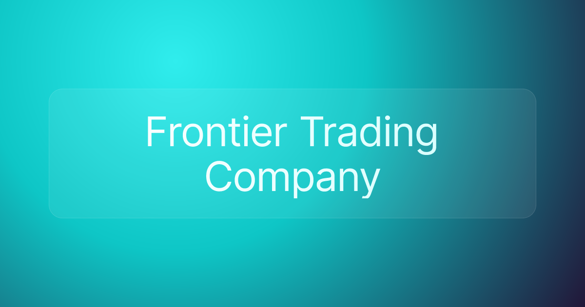 Frontier Trading Company