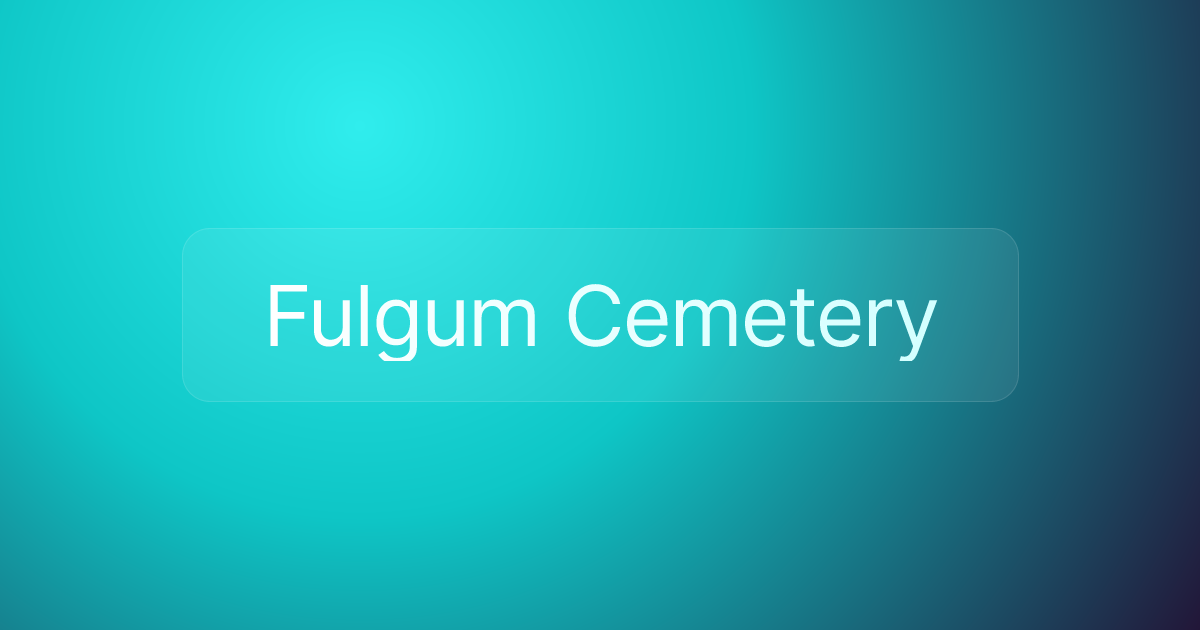 Fulgum Cemetery