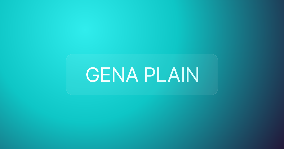 GENA PLAIN
