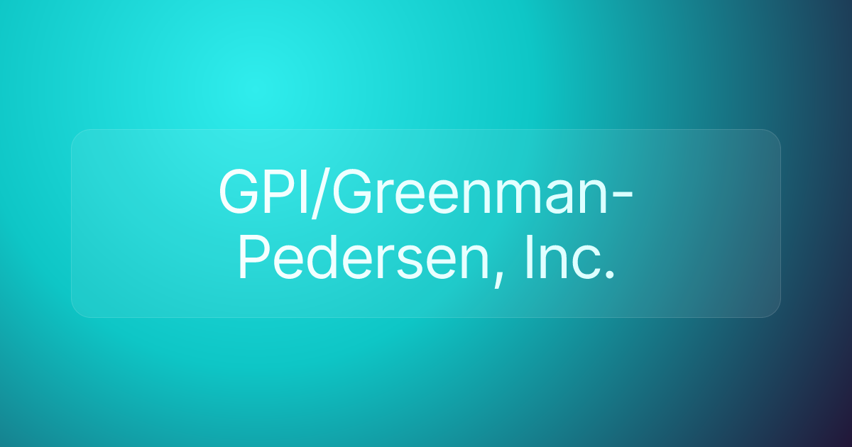 GPI/Greenman-Pedersen, Inc.