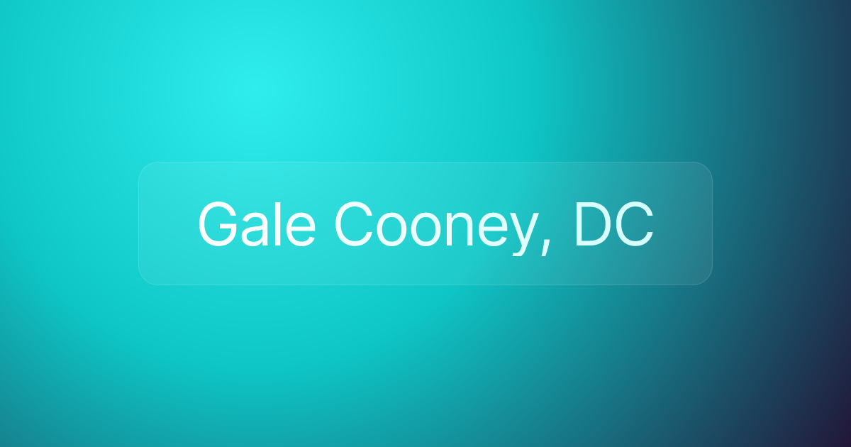 Gale Cooney, DC