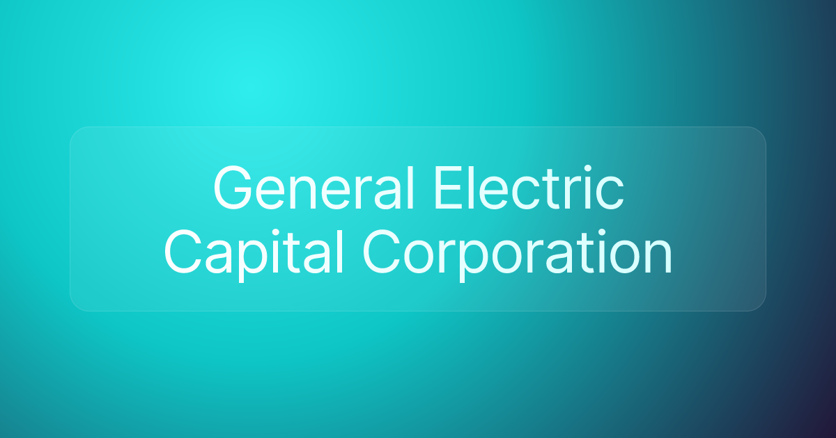General Electric Capital Corporation