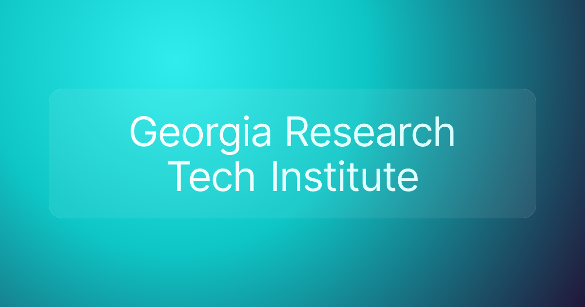 Georgia Research Tech Institute