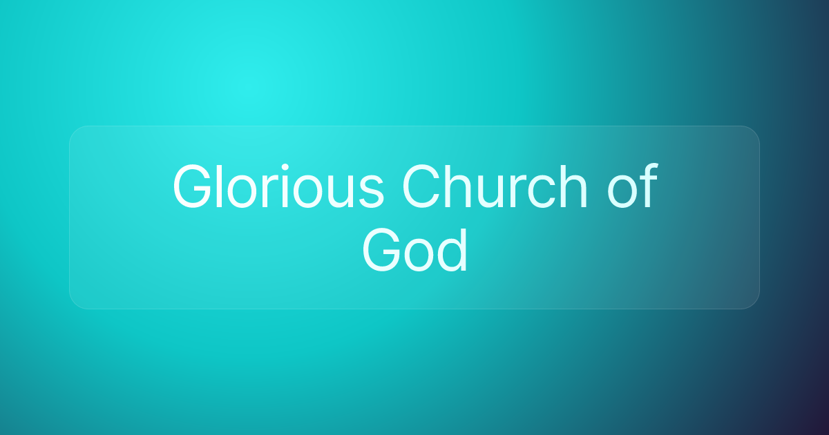 Glorious Church of God