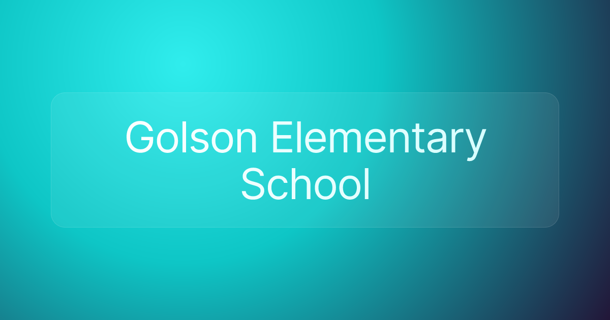 Golson Elementary School