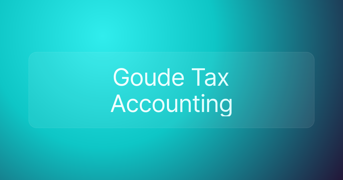 Goude Tax Accounting