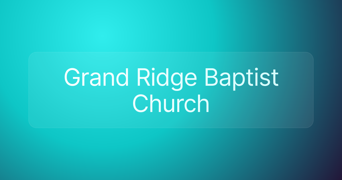 Grand Ridge Baptist Church
