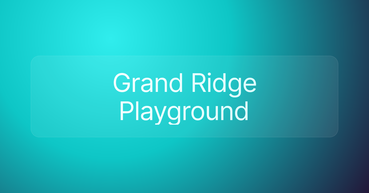 Grand Ridge Playground