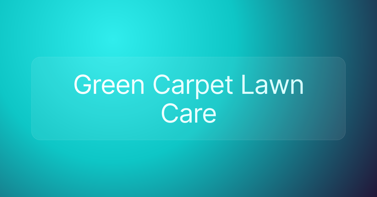 Green Carpet Lawn Care