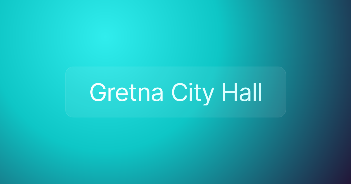 Gretna City Hall
