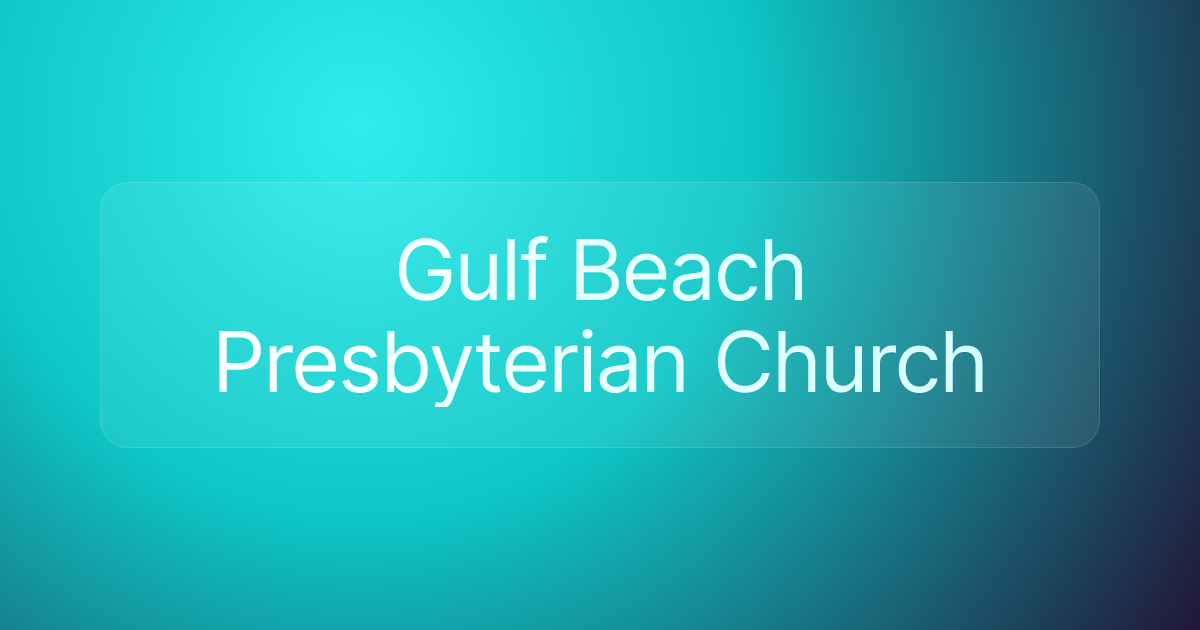 Gulf Beach Presbyterian Church
