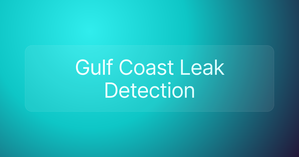 Gulf Coast Leak Detection