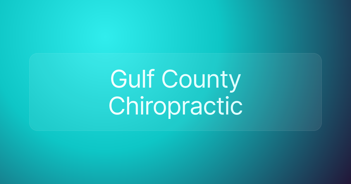 Gulf County Chiropractic
