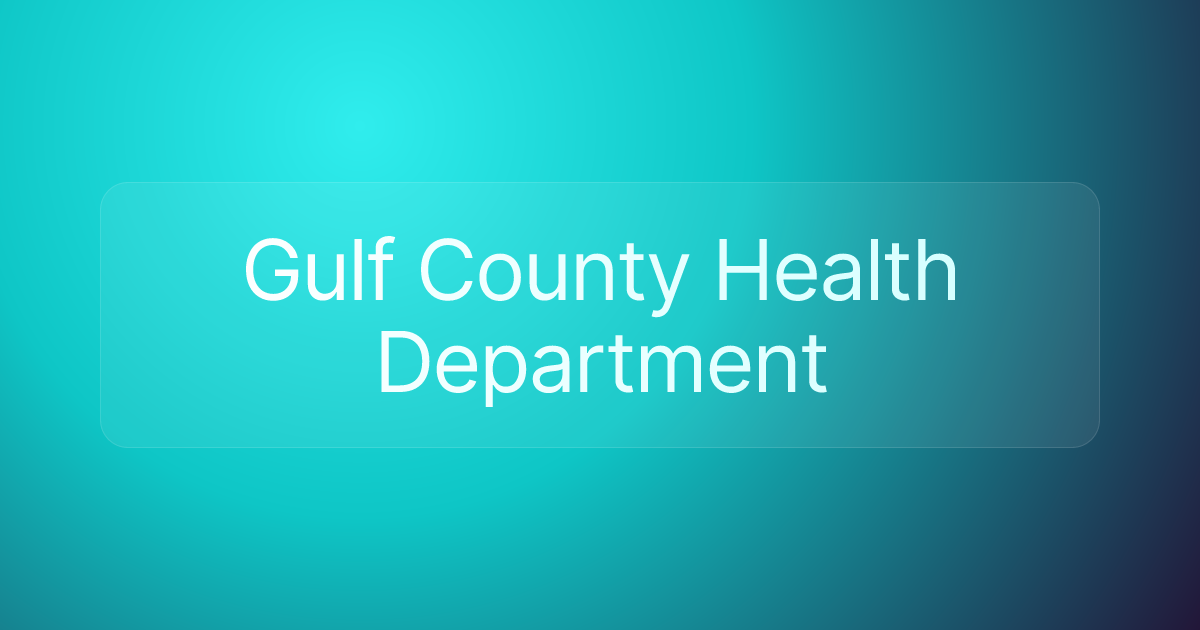 Gulf County Health Department