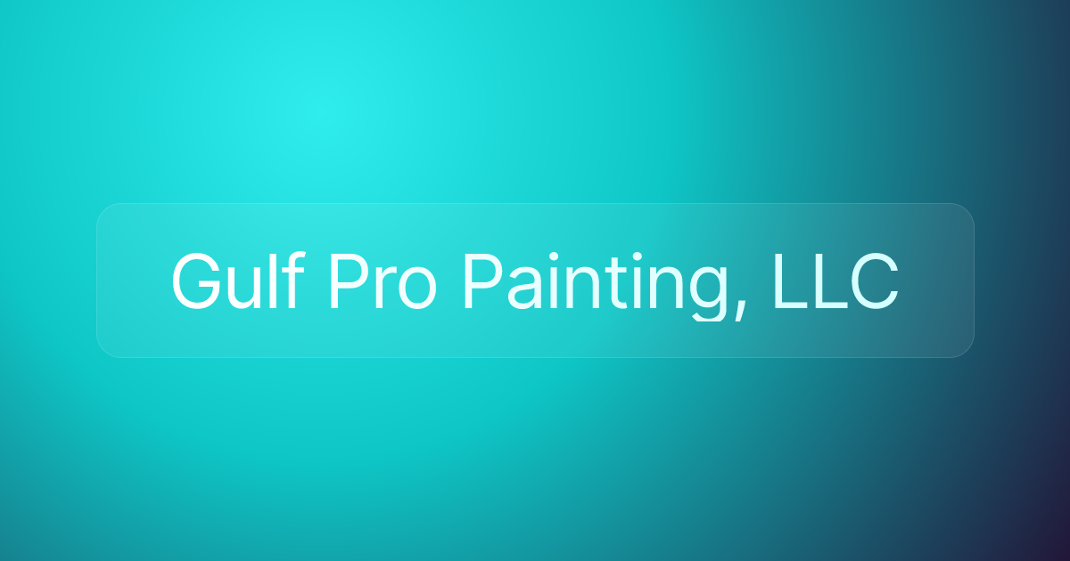 Gulf Pro Painting, LLC