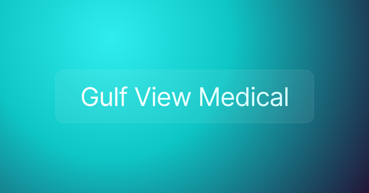 Gulf View Medical