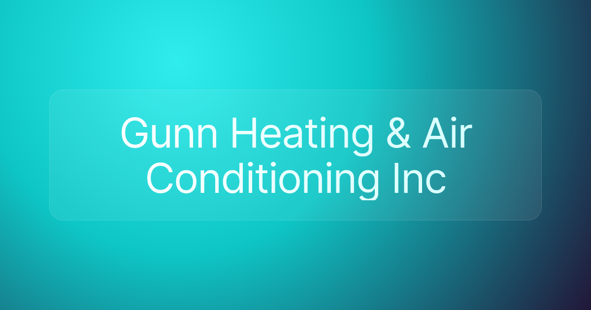 Gunn Heating & Air Conditioning Inc