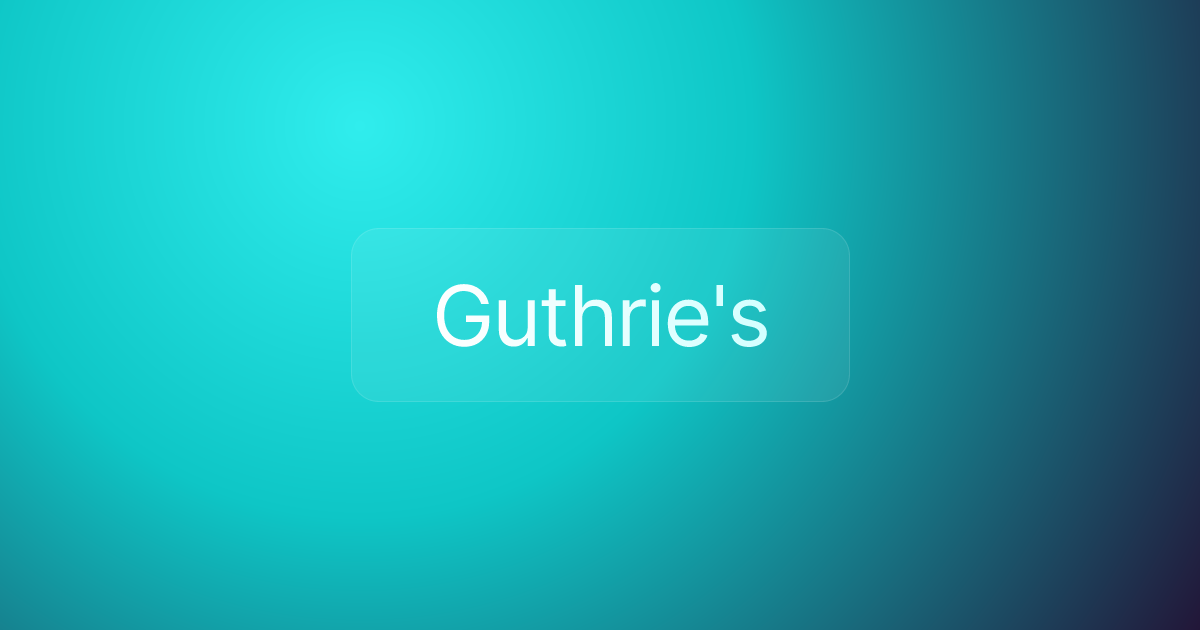 Guthrie's