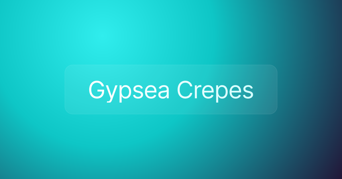 Gypsea Crepes