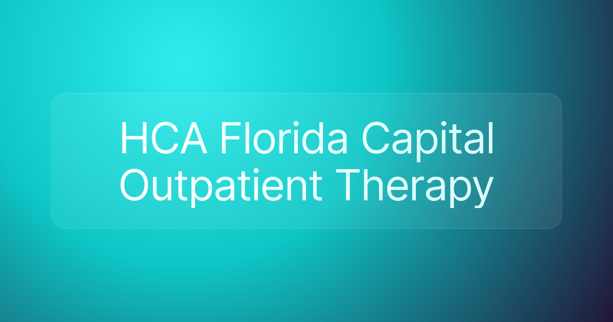 HCA Florida Capital Outpatient Therapy