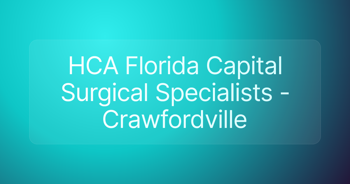 HCA Florida Capital Surgical Specialists - Crawfordville