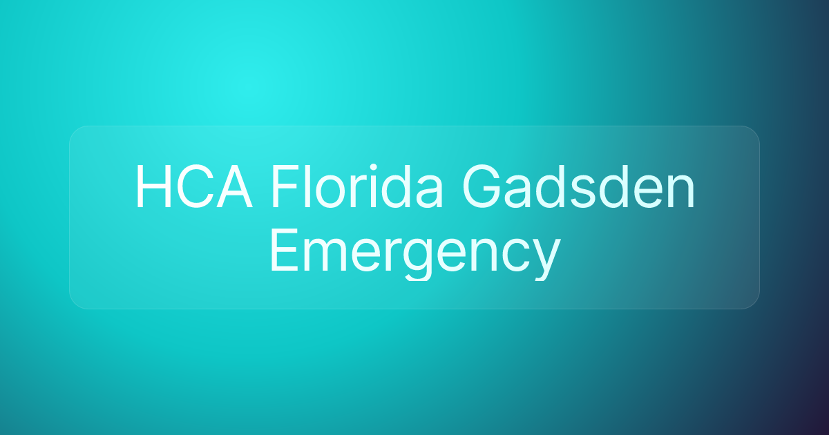 HCA Florida Gadsden Emergency