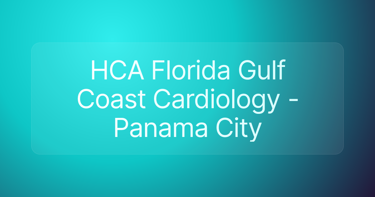 HCA Florida Gulf Coast Cardiology - Panama City