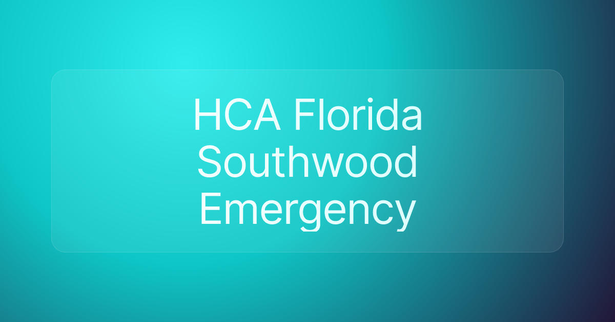 HCA Florida Southwood Emergency